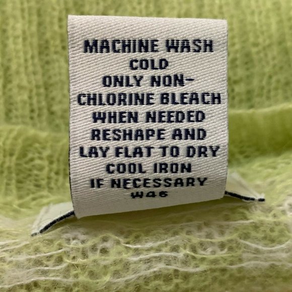 Sweater Cardigan Mohair Blend Womens Med GH Bass & Co Pastel Stripe Light Airy - Picture 9 of 10